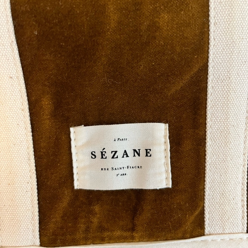 Sezane Brown and Cream Travel Bag - Picture 10 of 12